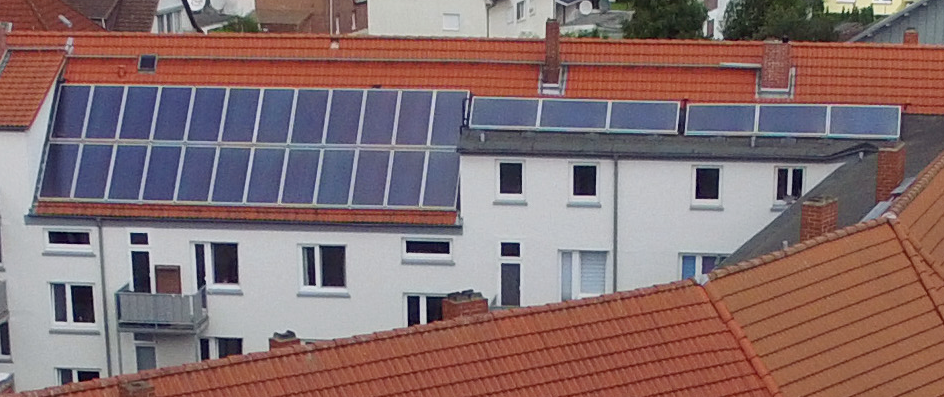 Aufbau der letzten Solaremelemente